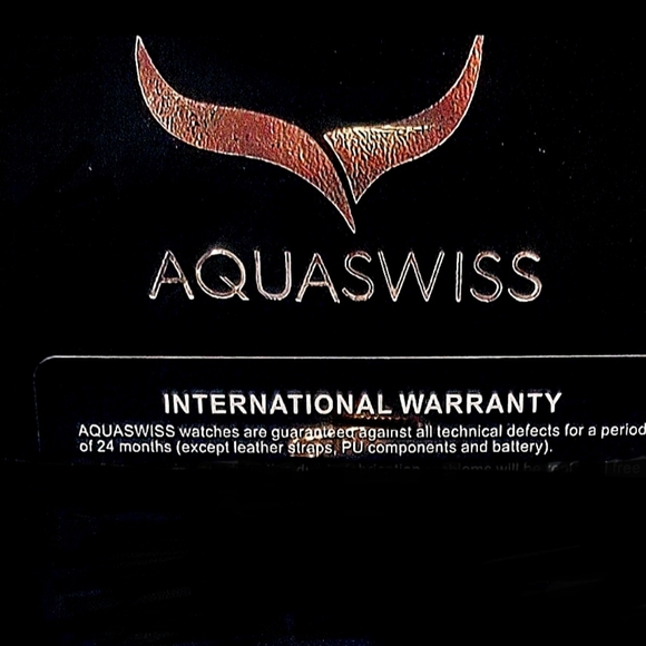 Women's Watch AquaSwiss Designer White Band Gold Bezel Dials & Numbers, In Case. - Picture 3 of 8